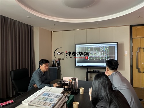 同心设计装修公司|同心枫玺中餐厅设计装修项目平面方案沟通