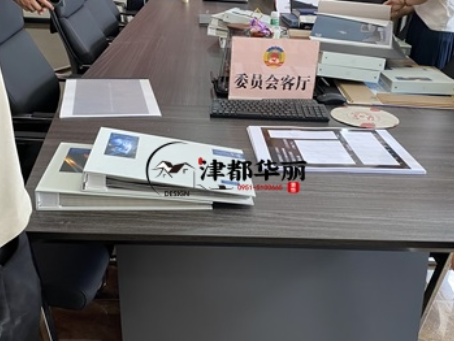 同心装修公司|同心君临售楼部样板间设计装修项目现场选择样品