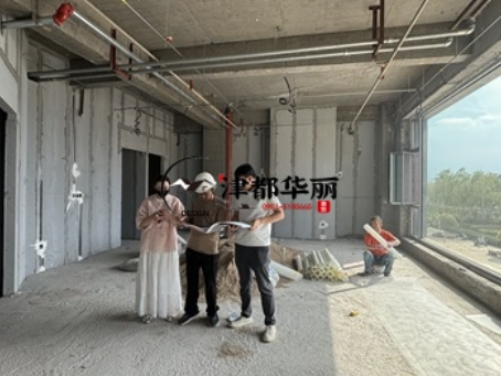 同心装修公司|同心涂楷商业会所设计装修项目前期施工进度