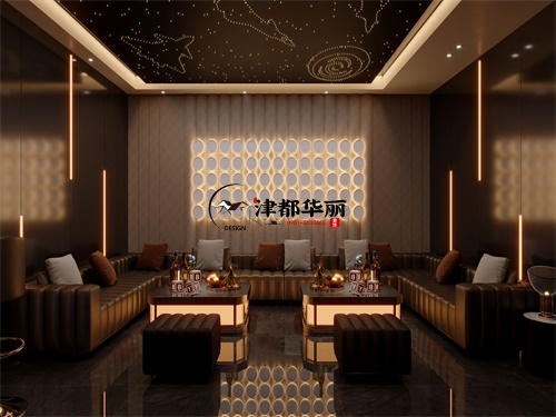 同心会所装修设计项目|津都华丽设计