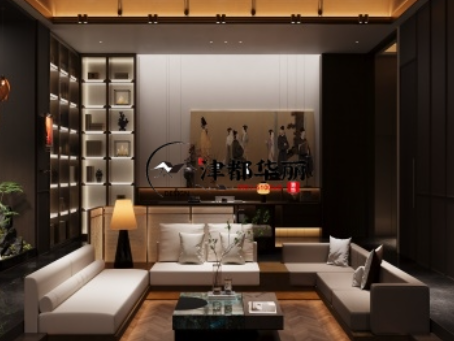 同心装修公司推荐|同心阅海澜境会所设计装修惊艳效果方案分享