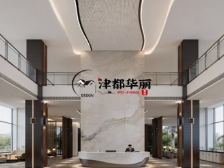 同心工装装修公司|同心公园华府售楼营销中心设计装修新理念